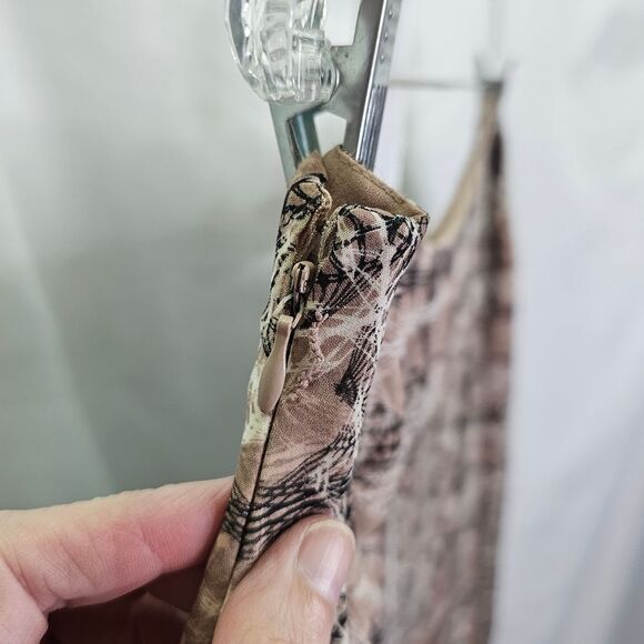 Tapemeasure Brown and Black Print Midi Skirt Size 12 - Picture 9 of 9